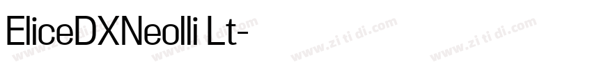 EliceDXNeolli Lt字体转换